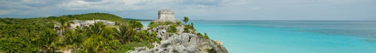 Mexico strand en ruines van Tulum